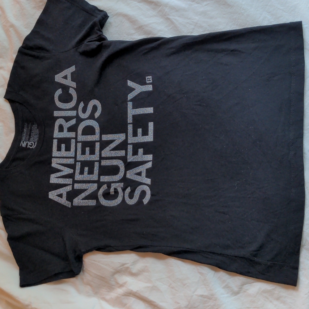 Raygun black gun safety tee shirt